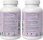 Ashwagandha 200 mg + L-Theanine 200 mg + Magnesium 75 mg - Stress and Relaxation Support - 120 Vegan Capsules