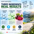 3-in-1 Nitric Oxide Complex L-Arginine + L-Citrulline + Beetroot Complex – 590 mg L-Arginine + 266 mg L-Citrulline + 100 mg Beetroot per 2 Capsules – Source of Antioxidants – 180 Vegan Capsules – Made in Canada
